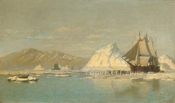  barco - Fuera de Groenlandia barco paisaje marino William Bradford